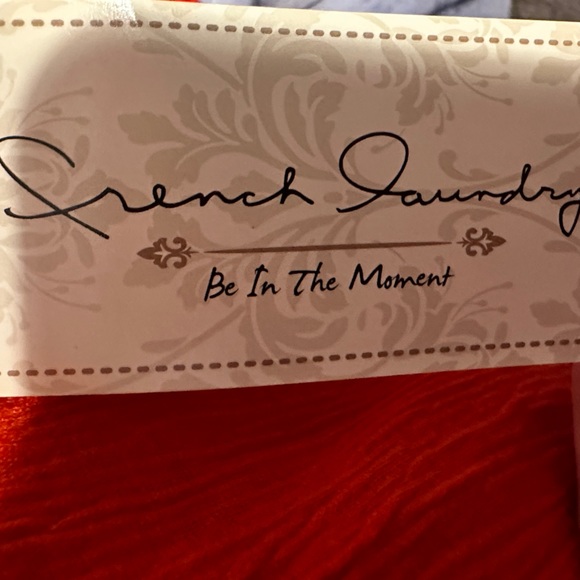 French Laundry Orange Hippie Chic Top Size L NWT - Picture 3 of 4